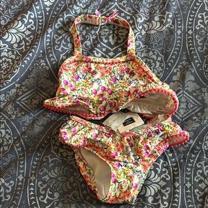 Janie and Jack Floral Bikini Set
